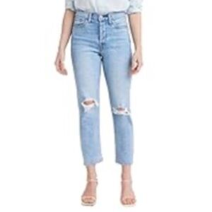 Levi’s Wedgie Straight High Rise Size 30 Bridge of Bellflower distressed jeans